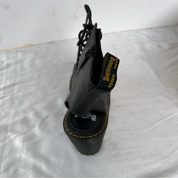 NIB DR MARTENS 7 CARMELITA OPEN TOE HEELS - Picture 5 of 8
